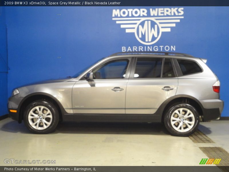 Space Grey Metallic / Black Nevada Leather 2009 BMW X3 xDrive30i