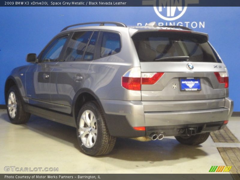 Space Grey Metallic / Black Nevada Leather 2009 BMW X3 xDrive30i