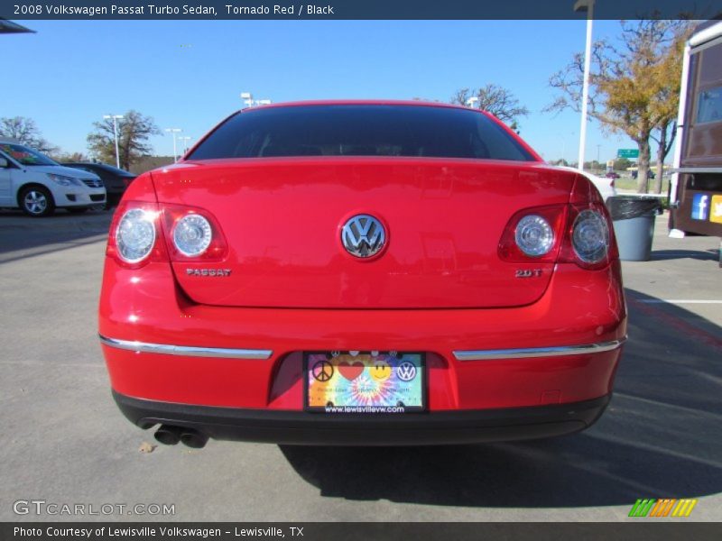 Tornado Red / Black 2008 Volkswagen Passat Turbo Sedan