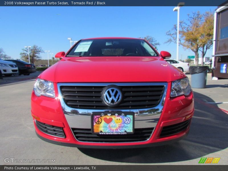 Tornado Red / Black 2008 Volkswagen Passat Turbo Sedan