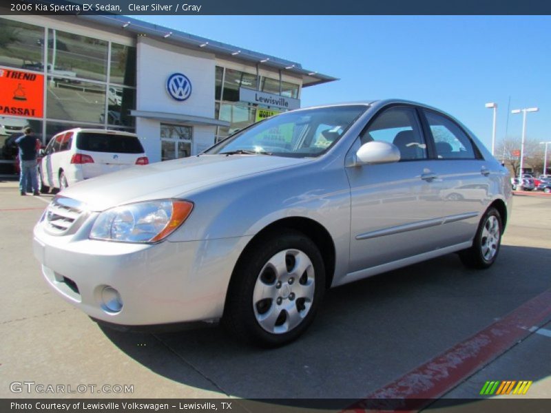 Clear Silver / Gray 2006 Kia Spectra EX Sedan