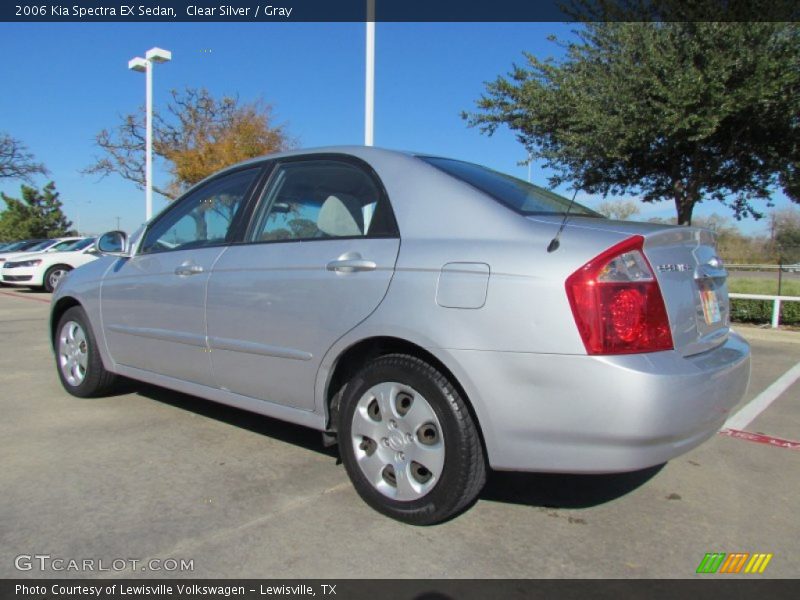 Clear Silver / Gray 2006 Kia Spectra EX Sedan