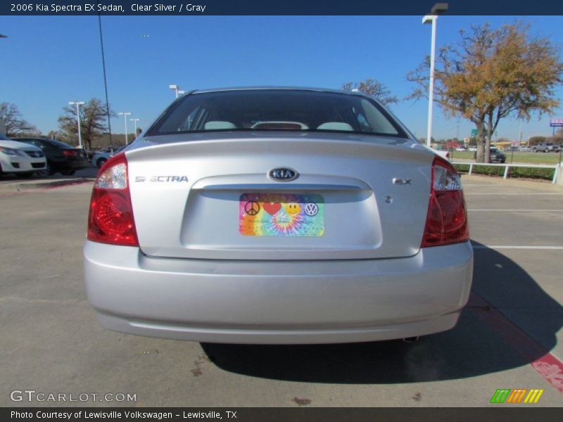 Clear Silver / Gray 2006 Kia Spectra EX Sedan
