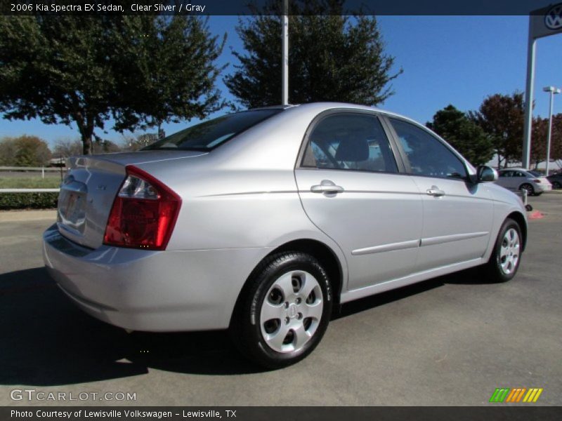 Clear Silver / Gray 2006 Kia Spectra EX Sedan