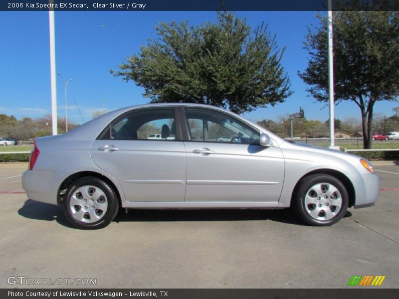 Clear Silver / Gray 2006 Kia Spectra EX Sedan