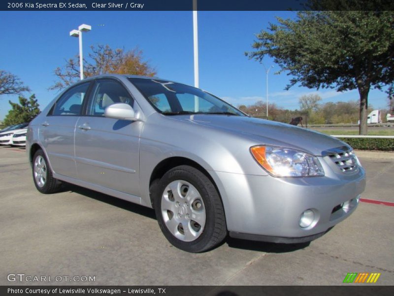 Clear Silver / Gray 2006 Kia Spectra EX Sedan