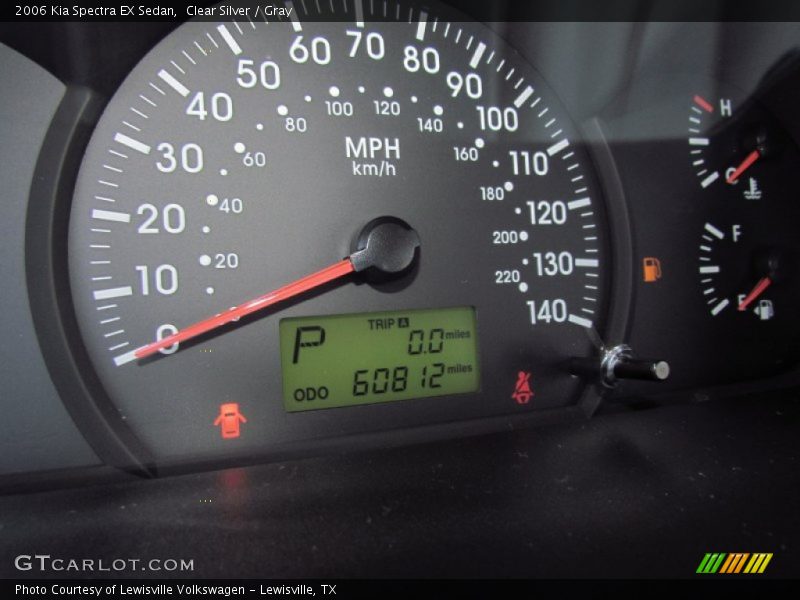 Clear Silver / Gray 2006 Kia Spectra EX Sedan
