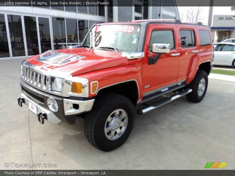 Solar Flare Metallic / Ebony/Pewter 2009 Hummer H3 Alpha