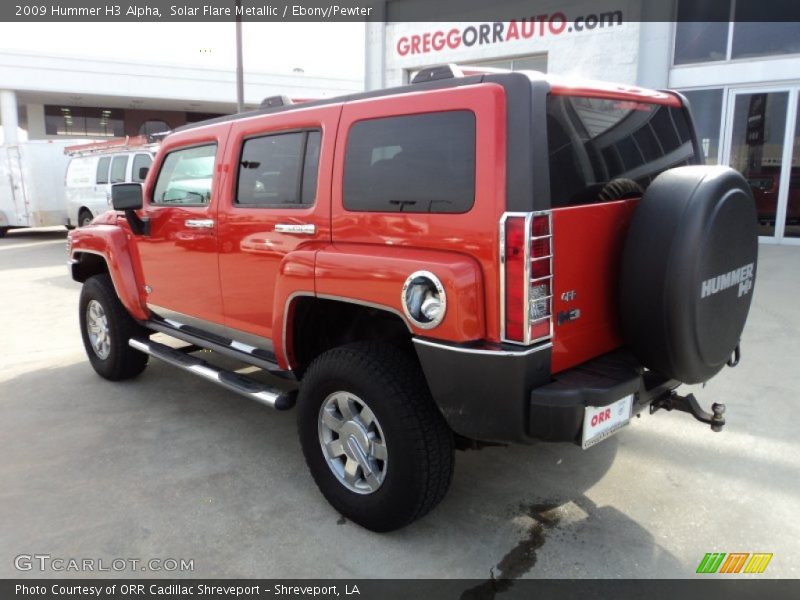 Solar Flare Metallic / Ebony/Pewter 2009 Hummer H3 Alpha