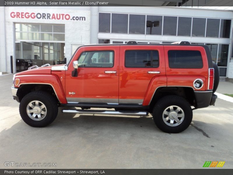 Solar Flare Metallic / Ebony/Pewter 2009 Hummer H3 Alpha
