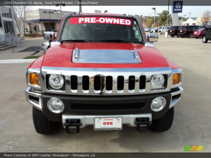 Solar Flare Metallic / Ebony/Pewter 2009 Hummer H3 Alpha