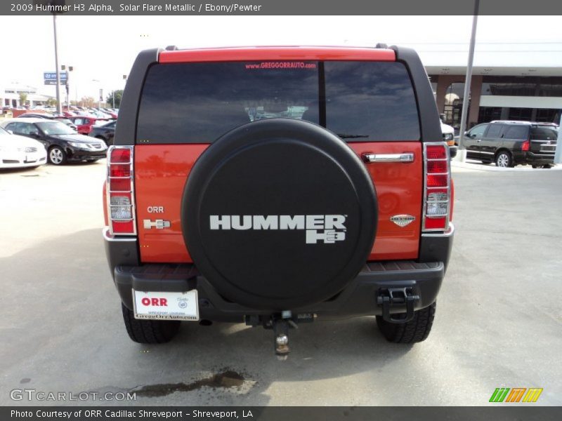 Solar Flare Metallic / Ebony/Pewter 2009 Hummer H3 Alpha