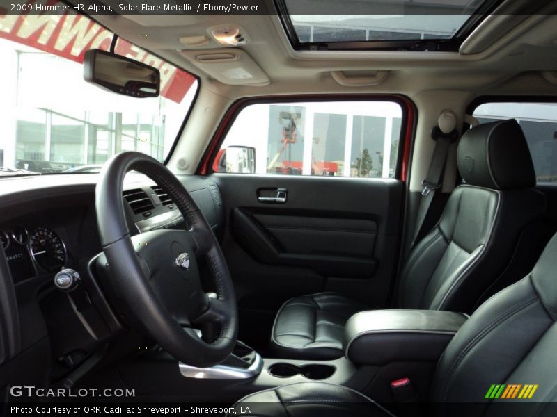 Solar Flare Metallic / Ebony/Pewter 2009 Hummer H3 Alpha