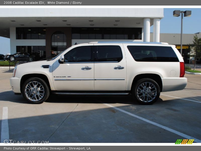 White Diamond / Ebony 2008 Cadillac Escalade ESV