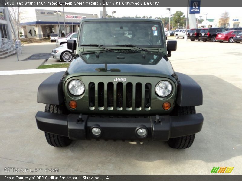 Jeep Green Metallic / Dark Slate Gray/Med Slate Gray 2008 Jeep Wrangler Unlimited X