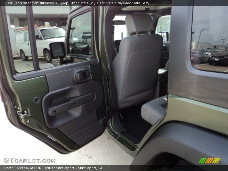 Jeep Green Metallic / Dark Slate Gray/Med Slate Gray 2008 Jeep Wrangler Unlimited X