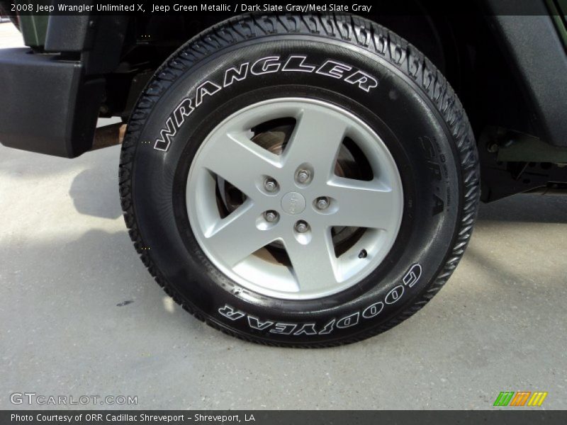 Jeep Green Metallic / Dark Slate Gray/Med Slate Gray 2008 Jeep Wrangler Unlimited X