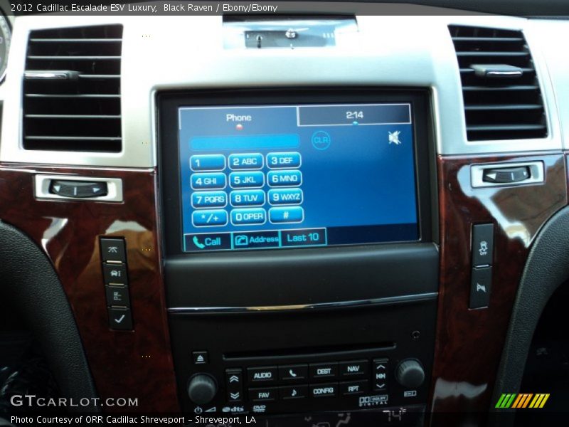Black Raven / Ebony/Ebony 2012 Cadillac Escalade ESV Luxury