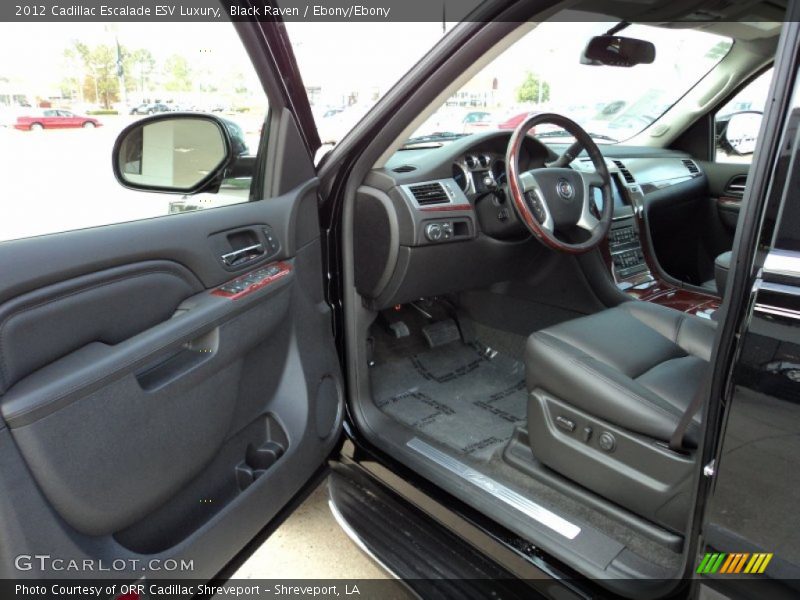 Black Raven / Ebony/Ebony 2012 Cadillac Escalade ESV Luxury