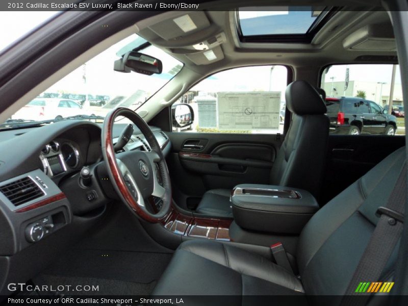 Black Raven / Ebony/Ebony 2012 Cadillac Escalade ESV Luxury
