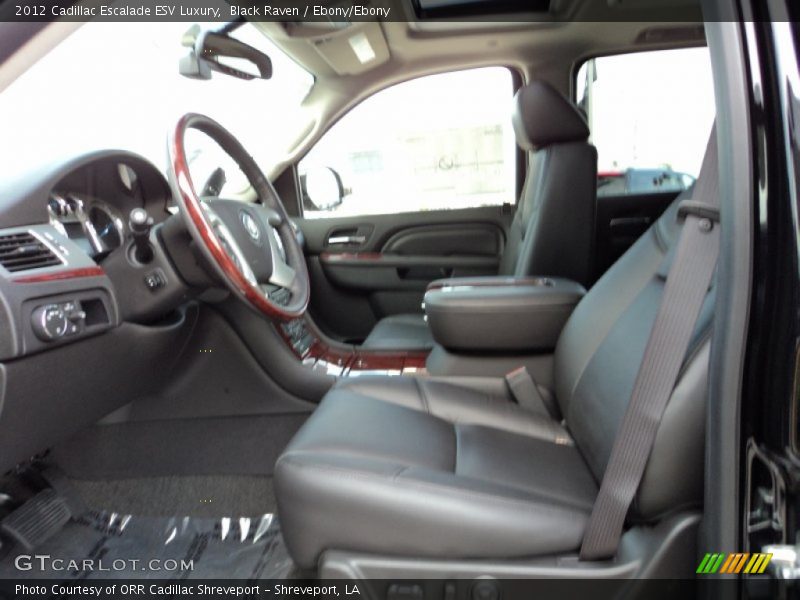 Black Raven / Ebony/Ebony 2012 Cadillac Escalade ESV Luxury