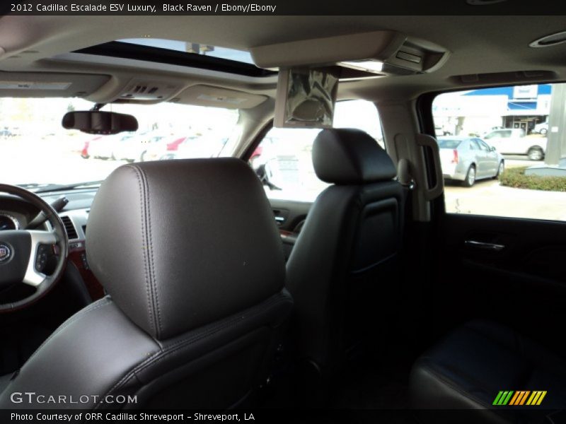 Black Raven / Ebony/Ebony 2012 Cadillac Escalade ESV Luxury