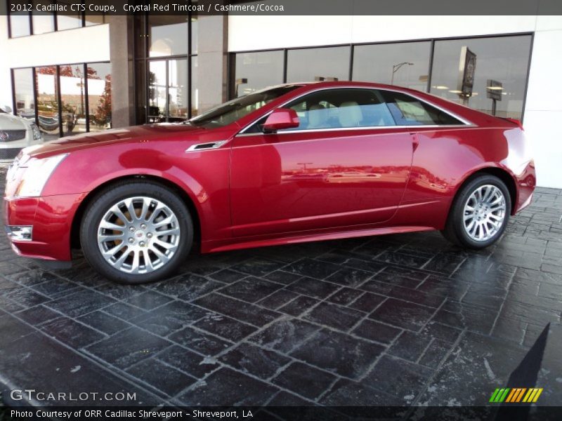 Crystal Red Tintcoat / Cashmere/Cocoa 2012 Cadillac CTS Coupe