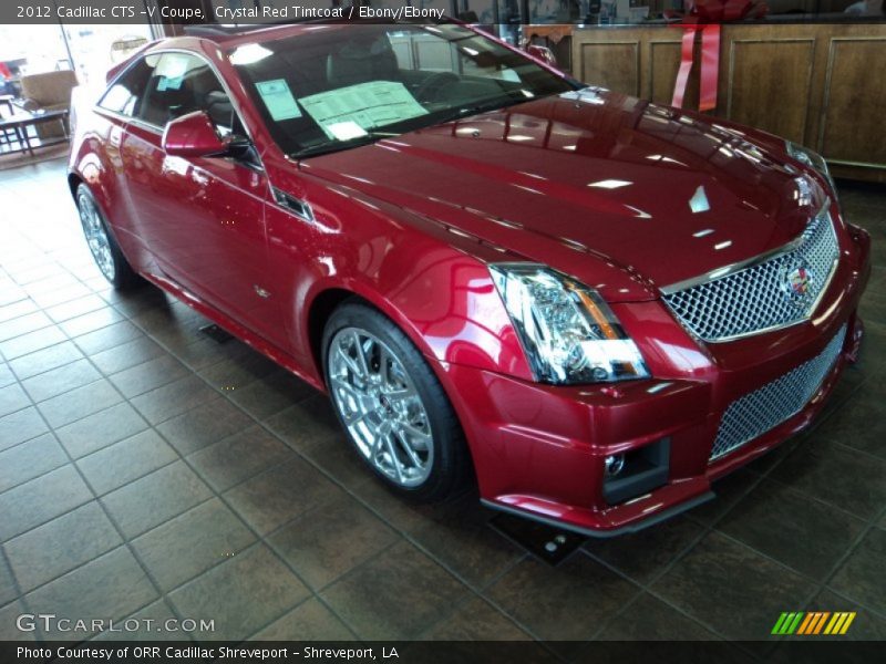 Crystal Red Tintcoat / Ebony/Ebony 2012 Cadillac CTS -V Coupe