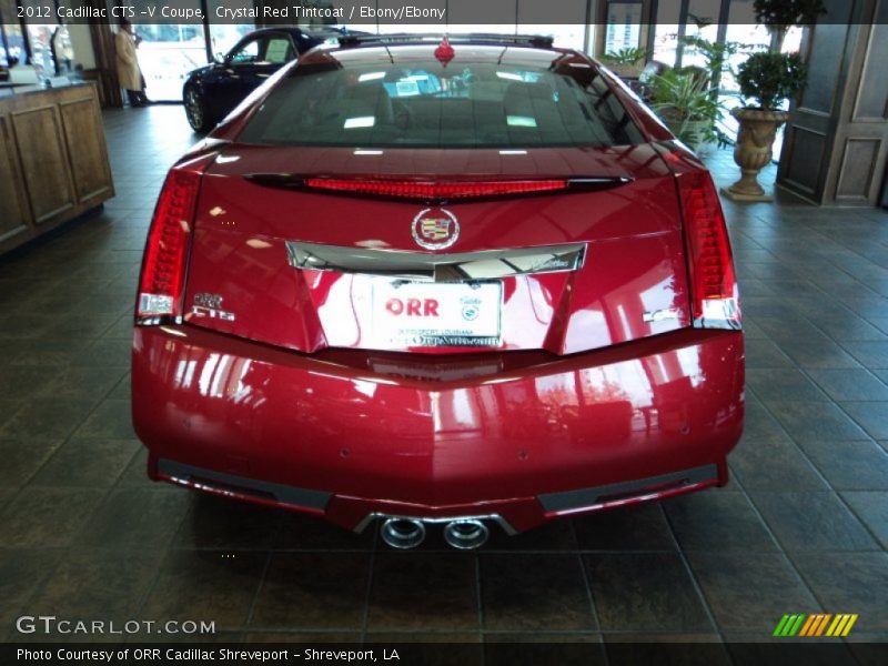 Crystal Red Tintcoat / Ebony/Ebony 2012 Cadillac CTS -V Coupe