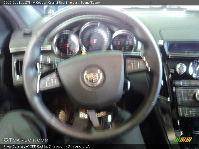 Crystal Red Tintcoat / Ebony/Ebony 2012 Cadillac CTS -V Coupe