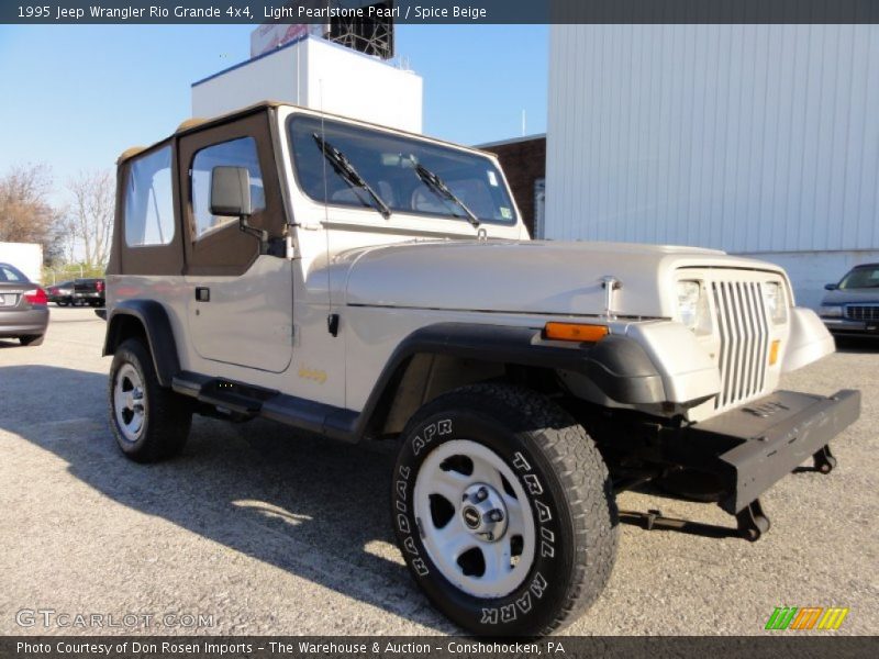 Light Pearlstone Pearl / Spice Beige 1995 Jeep Wrangler Rio Grande 4x4