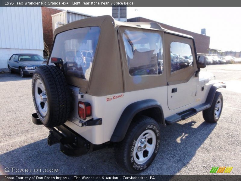 Light Pearlstone Pearl / Spice Beige 1995 Jeep Wrangler Rio Grande 4x4