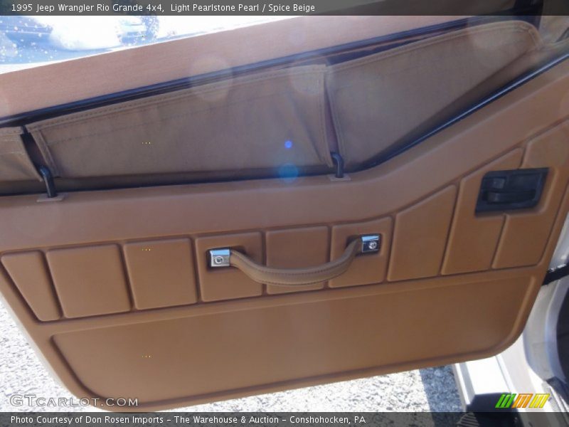 Light Pearlstone Pearl / Spice Beige 1995 Jeep Wrangler Rio Grande 4x4