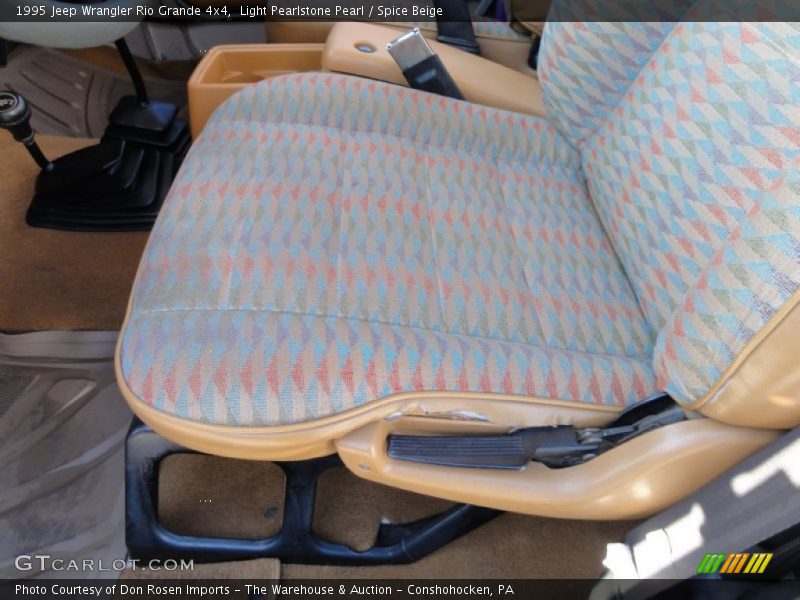 Light Pearlstone Pearl / Spice Beige 1995 Jeep Wrangler Rio Grande 4x4