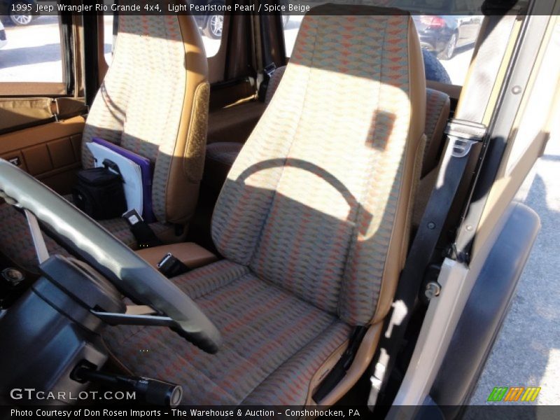 Light Pearlstone Pearl / Spice Beige 1995 Jeep Wrangler Rio Grande 4x4