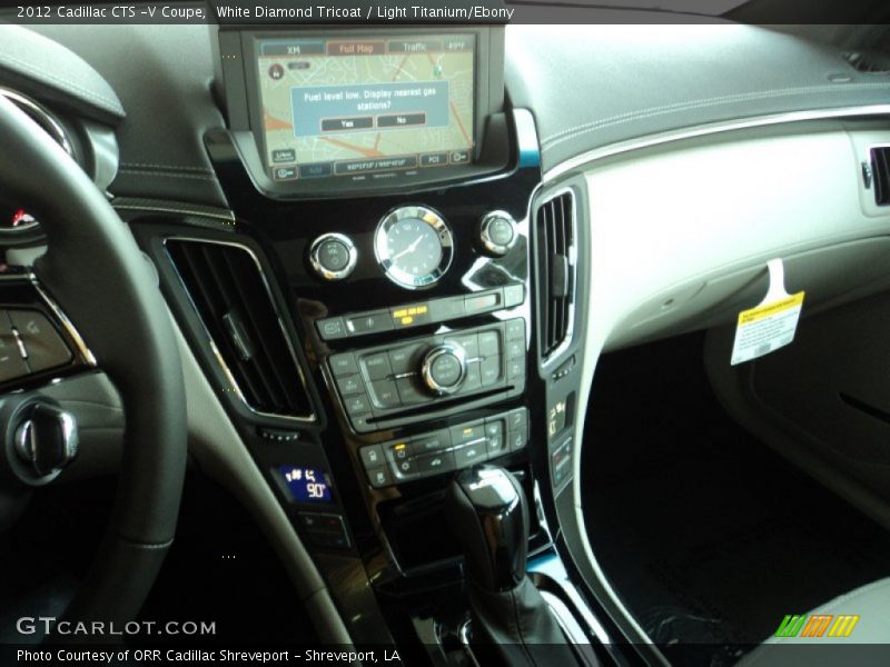 White Diamond Tricoat / Light Titanium/Ebony 2012 Cadillac CTS -V Coupe