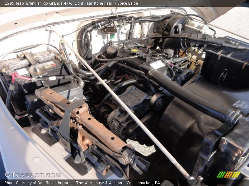 Light Pearlstone Pearl / Spice Beige 1995 Jeep Wrangler Rio Grande 4x4