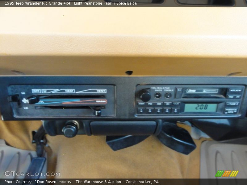 Light Pearlstone Pearl / Spice Beige 1995 Jeep Wrangler Rio Grande 4x4