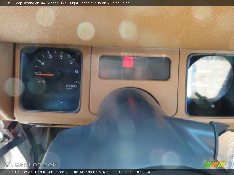 Light Pearlstone Pearl / Spice Beige 1995 Jeep Wrangler Rio Grande 4x4
