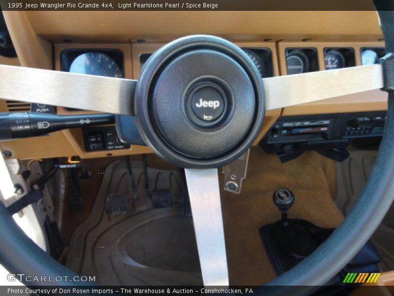 Light Pearlstone Pearl / Spice Beige 1995 Jeep Wrangler Rio Grande 4x4