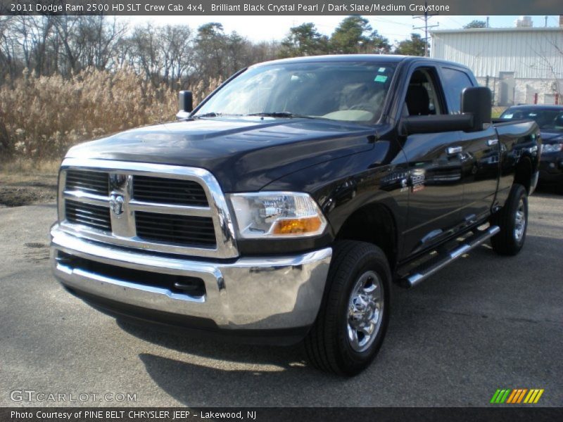 Brilliant Black Crystal Pearl / Dark Slate/Medium Graystone 2011 Dodge Ram 2500 HD SLT Crew Cab 4x4