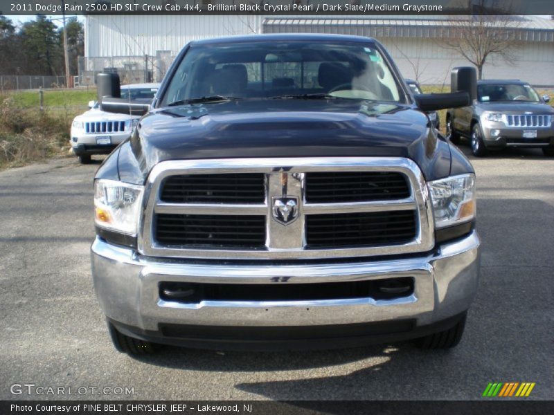 Brilliant Black Crystal Pearl / Dark Slate/Medium Graystone 2011 Dodge Ram 2500 HD SLT Crew Cab 4x4