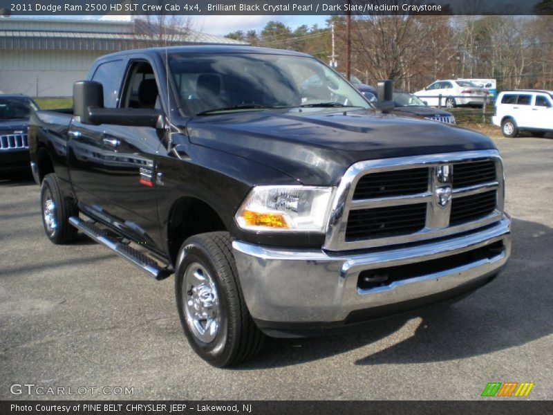 Brilliant Black Crystal Pearl / Dark Slate/Medium Graystone 2011 Dodge Ram 2500 HD SLT Crew Cab 4x4