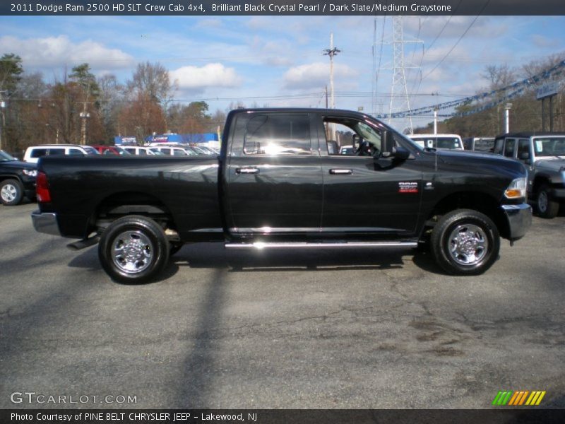 Brilliant Black Crystal Pearl / Dark Slate/Medium Graystone 2011 Dodge Ram 2500 HD SLT Crew Cab 4x4