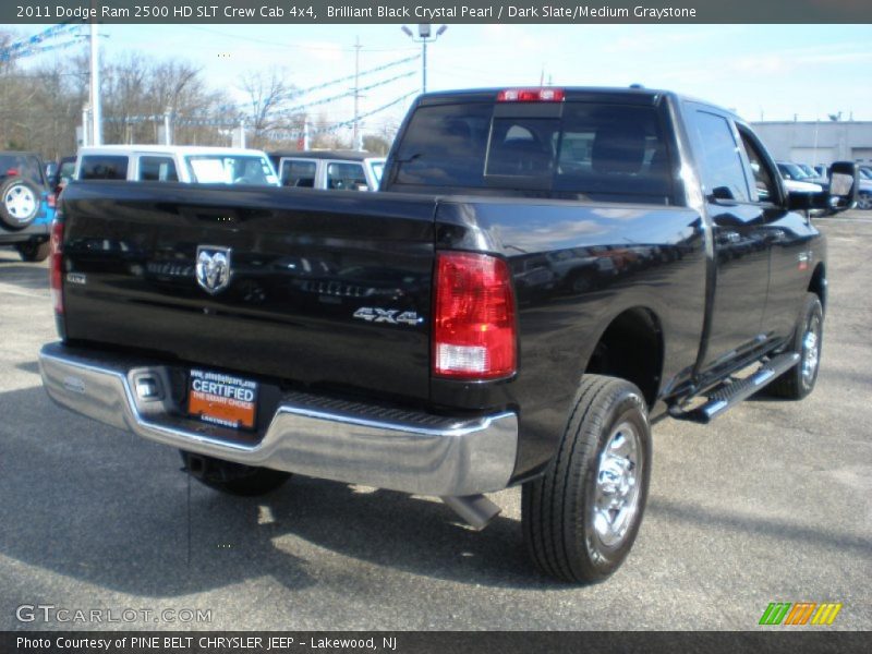 Brilliant Black Crystal Pearl / Dark Slate/Medium Graystone 2011 Dodge Ram 2500 HD SLT Crew Cab 4x4