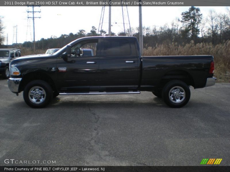 Brilliant Black Crystal Pearl / Dark Slate/Medium Graystone 2011 Dodge Ram 2500 HD SLT Crew Cab 4x4