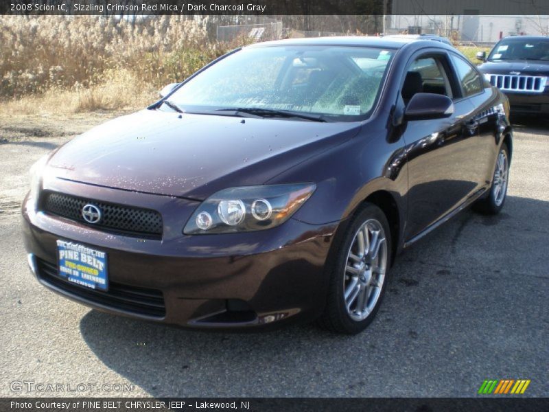 Sizzling Crimson Red Mica / Dark Charcoal Gray 2008 Scion tC