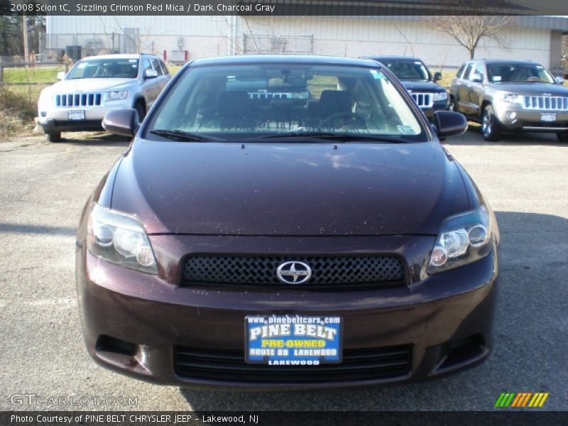 Sizzling Crimson Red Mica / Dark Charcoal Gray 2008 Scion tC