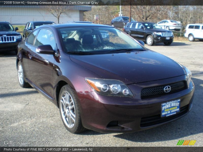 Sizzling Crimson Red Mica / Dark Charcoal Gray 2008 Scion tC