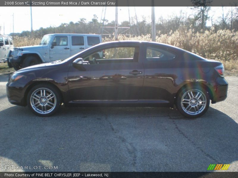 Sizzling Crimson Red Mica / Dark Charcoal Gray 2008 Scion tC